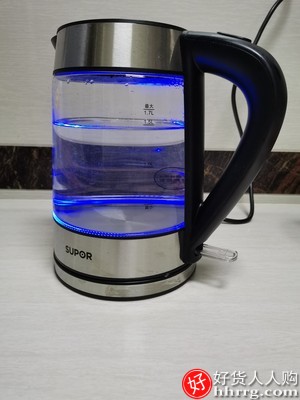 苏泊尔烧水壶电热水壶，家用自动断电玻璃开水壶插图3