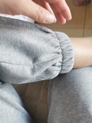 灰色运动裤女，宽松束脚裤休闲卫裤插图3