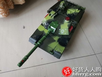 超大号遥控坦克，充电动履带式金属坦克模型插图1
