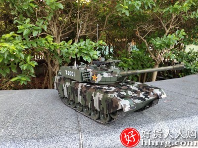 瑞可遥控坦克，履带式金属超大号充电动玩具模型插图4