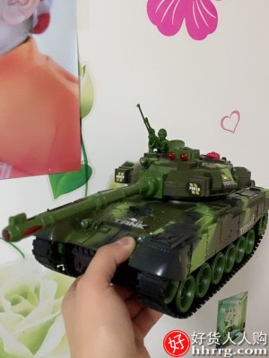 超大号遥控坦克，履带式金属充电动可开炮玩具模型插图4