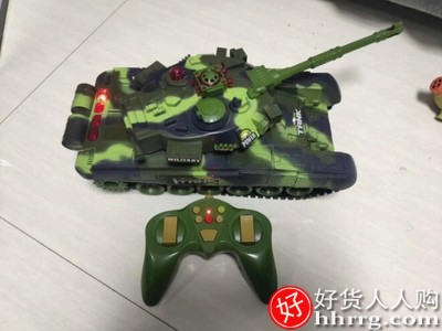 超大号遥控坦克，履带式金属充电动可开炮玩具模型插图6