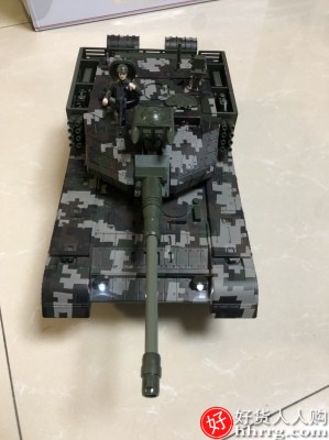 履带式金属遥控坦克，可开炮发弹大型对战电动模型儿童玩具插图6