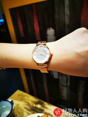 Armani阿玛尼手表满天星女表，镶钻石英表轻奢腕表插图1