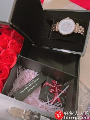 Armani阿玛尼手表满天星女表，镶钻石英表轻奢腕表插图5