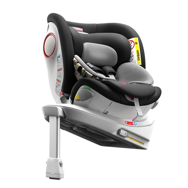 猫头鹰妙转Pro儿童安全座椅 isofix360度旋转0-7岁车载