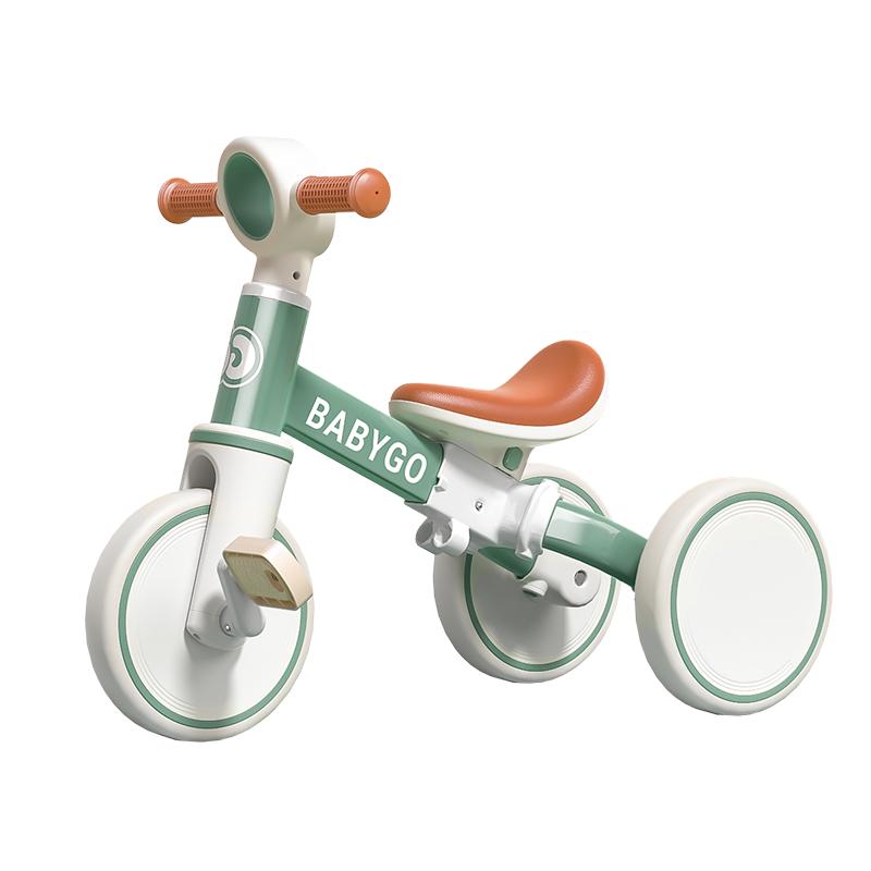 babygo儿童三轮车脚踏车 多功能轻便自行车宝宝小孩平衡车