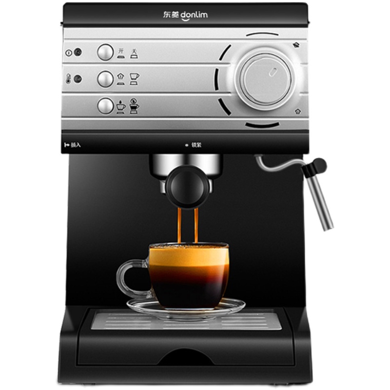 东菱KF6001咖啡机，家用半自动手动打奶泡机现磨咖啡机