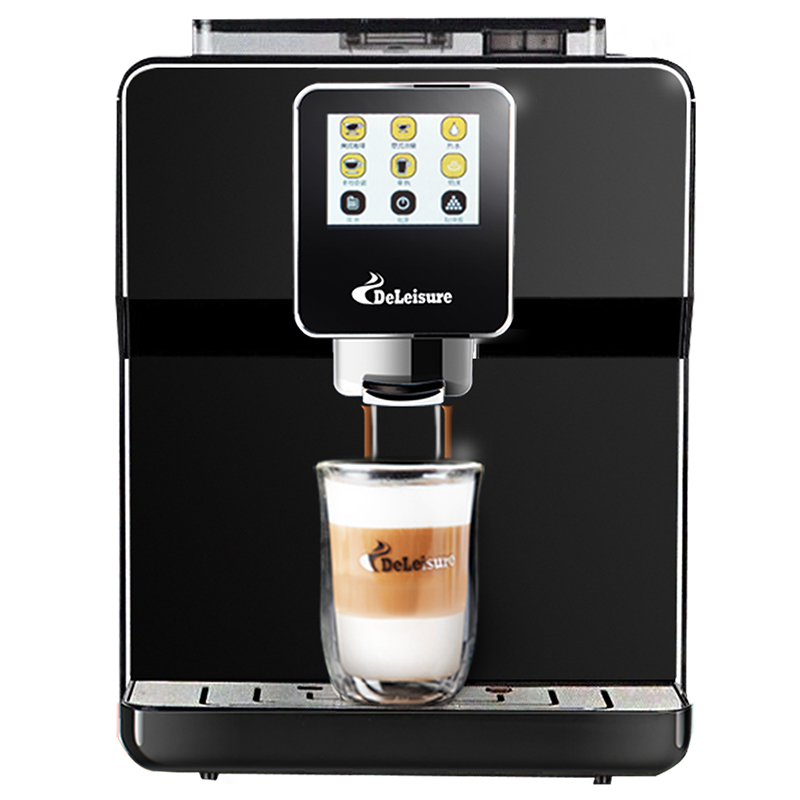 德颐DE-320咖啡机，触屏一键式全自动意式美式自动奶泡