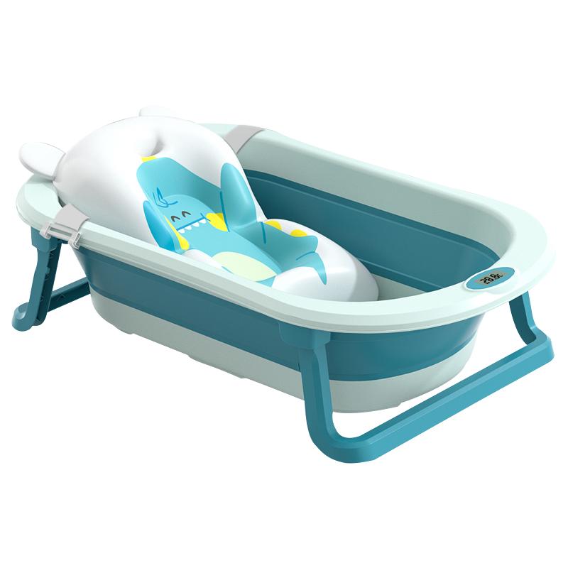 孕味妈咪婴儿洗澡盆，可折叠幼儿新生儿大号浴桶浴盆