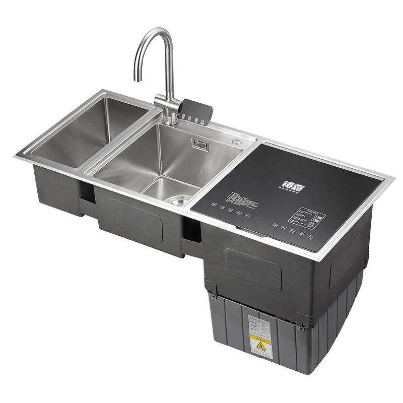 铸嘉SL-V3-47水槽洗碗机，全自动家用一体嵌入式智能刷碗机