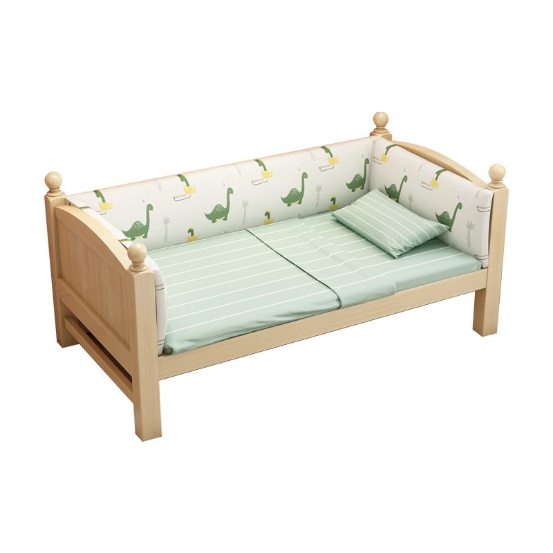 绪森A9实木儿童床，带护栏宝宝床边床加宽拼接大床