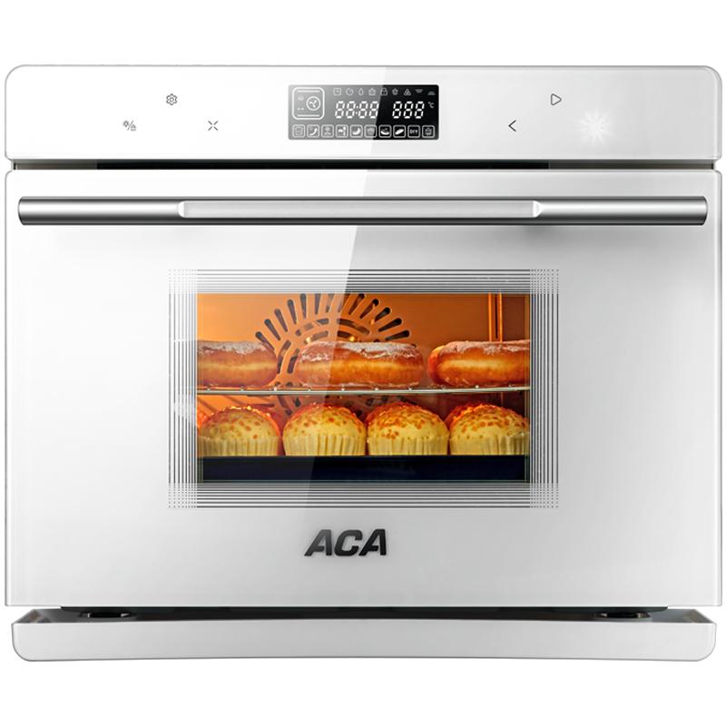 aca北美电器蒸烤箱家用台式一体机