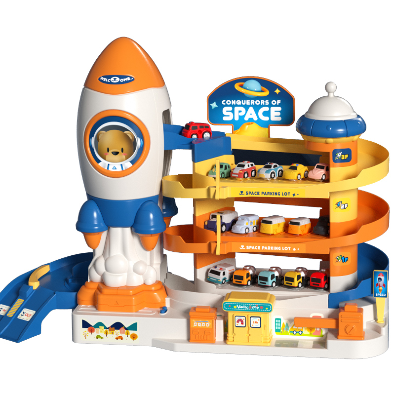 太空轨道车闯关大冒险汽车儿童玩具