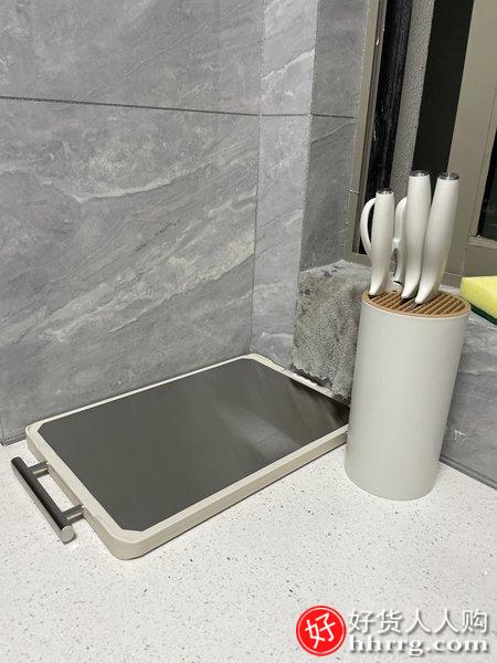 德马克双面菜板，家用抗菌不锈钢切菜板厨房案板粘板厚砧板插图1