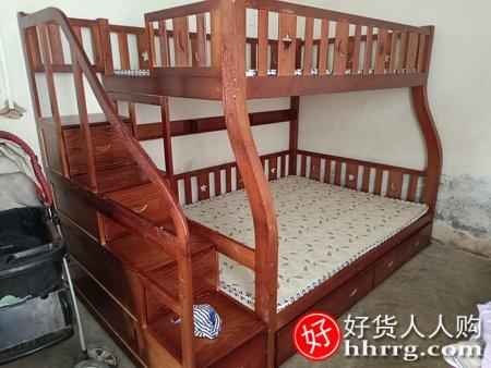 健康民居全实木上下床JK324，两层子母床小户型儿童床双层床高低床插图1