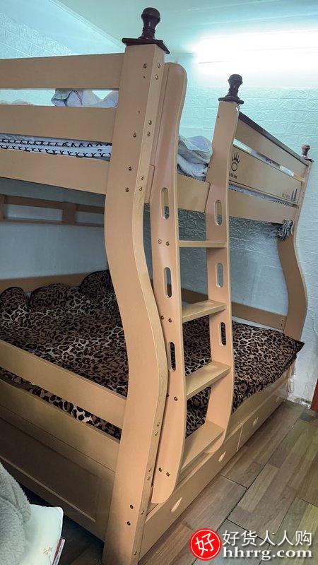 名轩阁上下床双层床MXG6823，多功能小户型全实木高低床插图4