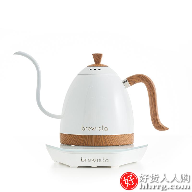 Brewista手冲咖啡壶，家用不锈钢细长嘴电热水壶泡茶温控壶