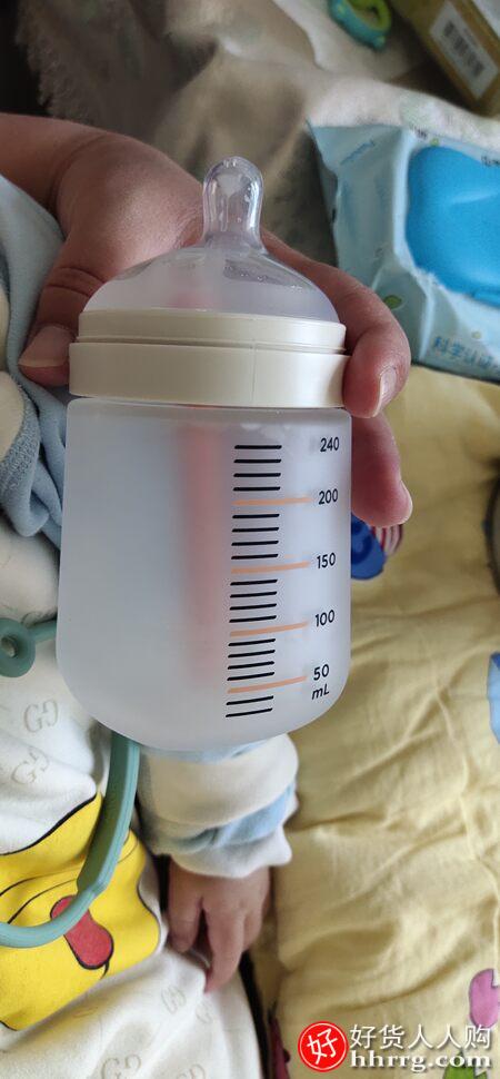 小雅象奶瓶PH802075，新生婴儿玻璃防胀气仿母乳插图2