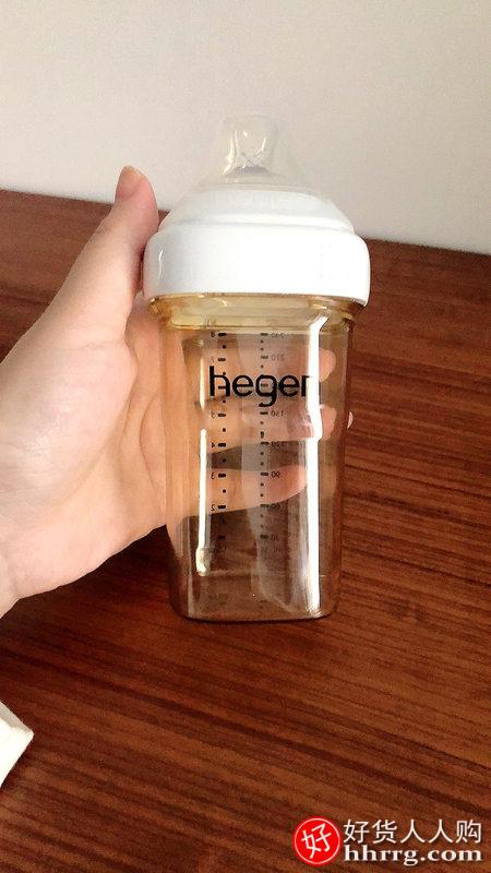 Hegen新生儿宽口奶瓶，PPSU婴儿仿母乳防呛防胀气耐摔插图4