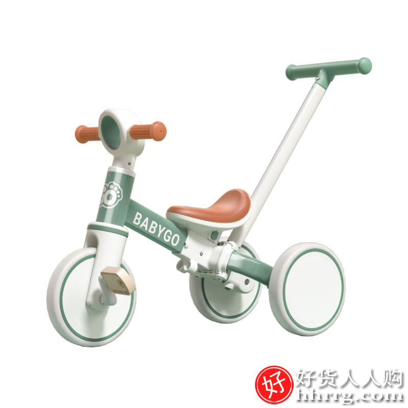 babygo三轮车脚踏车遛娃神器平衡车