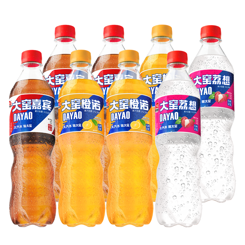 大窑汽水果味碳酸饮料 520mL*8瓶气泡水