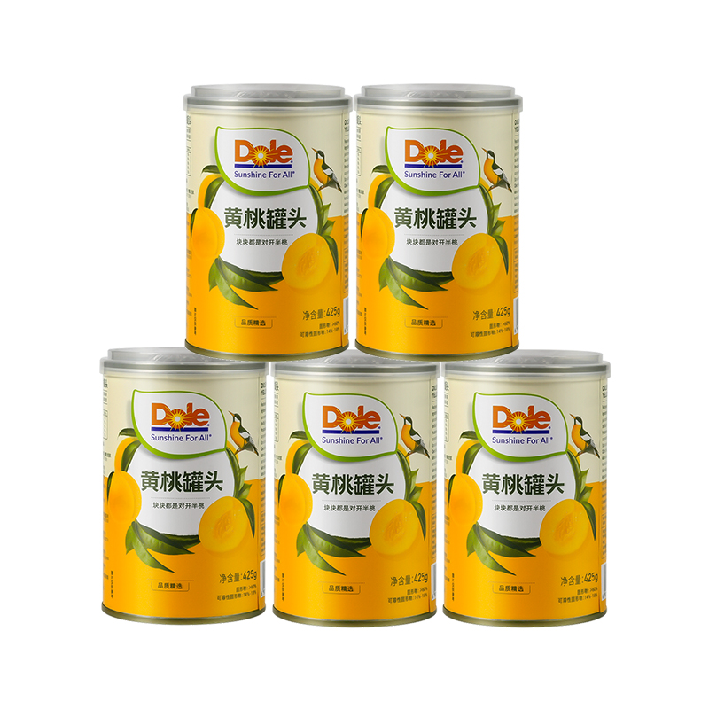 DOLE 都乐 黄桃/橘子水果罐头 312g*6罐