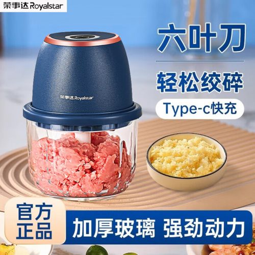 Royalstar荣事达 捣蒜器 电动蒜泥器 家用压蒜器 300ml 基础款-家用绞肉蒜