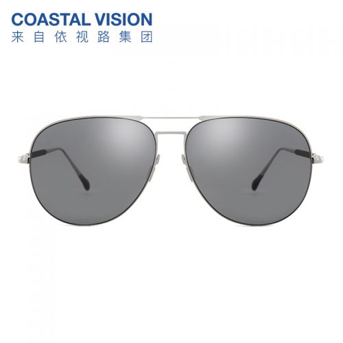 法国依视路 Coastal Vision 镜宴 男女同款偏光太阳镜飞行员墨镜 CVS8015