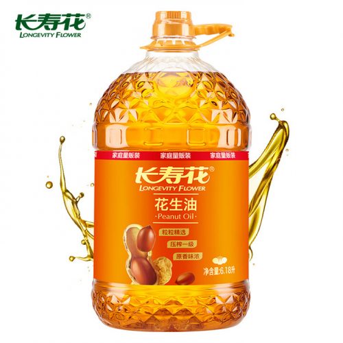 长寿花 花生油6.18L 食用油 压榨一级
