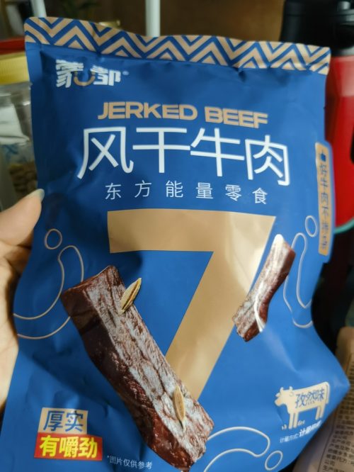 蒙都手撕牛肉干500g，草原牛肉零食健身-4