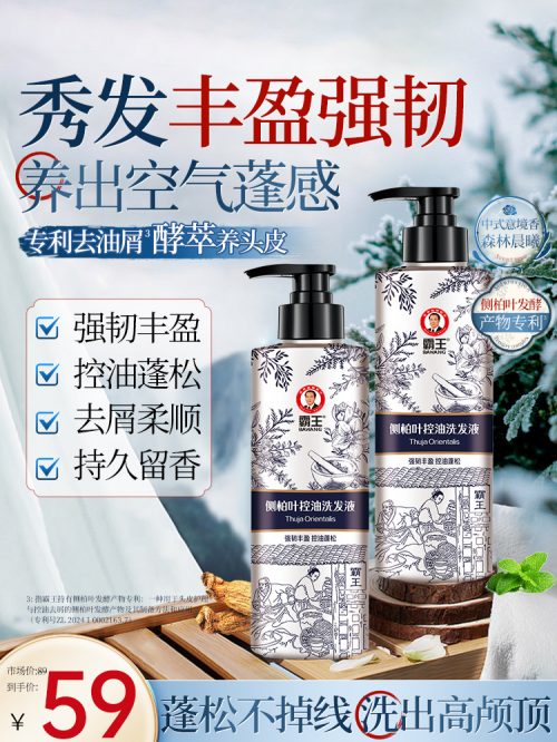霸王 侧柏叶洗发水 生姜防断发洗发露
