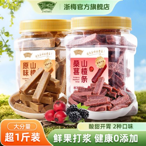 浙梅 原味/桑葚山楂条503g