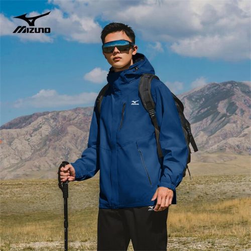 Mizuno 美津浓 男士抓绒内胆防风防水三合一户外冲锋衣