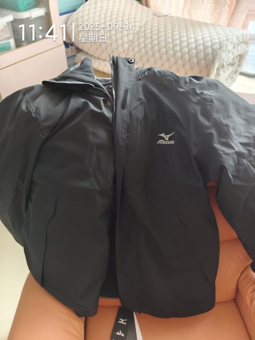 Mizuno 美津浓 男士抓绒内胆防风防水三合一户外冲锋衣-1