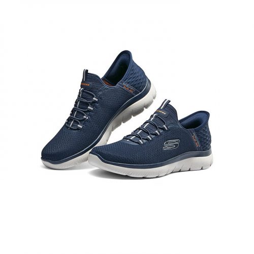 Skechers 斯凯奇 slip-ins 男款网面透气一脚蹬健步鞋闪穿鞋 232457