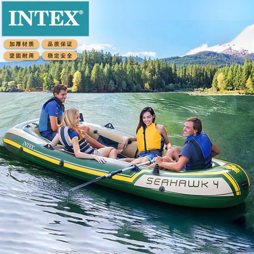 INTEX 68351海鹰四人充气船 皮划艇 钓鱼船 漂流船 充气船 橡皮艇