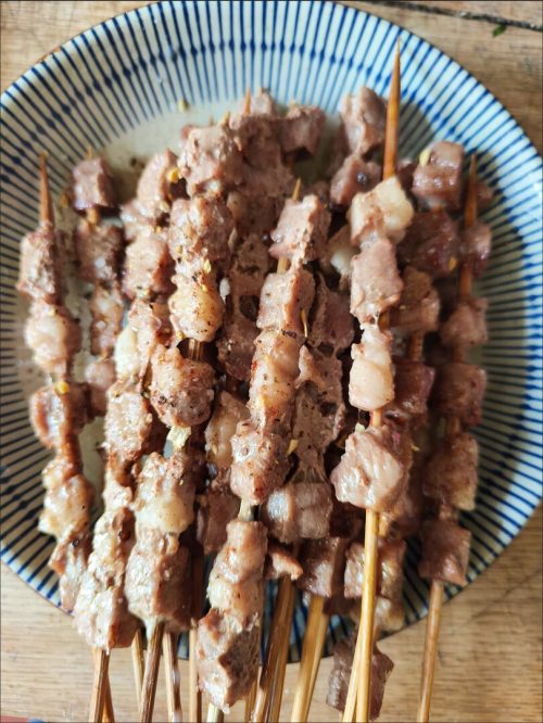 鲜京采 内蒙古 原切羔羊肉串2斤50串-2