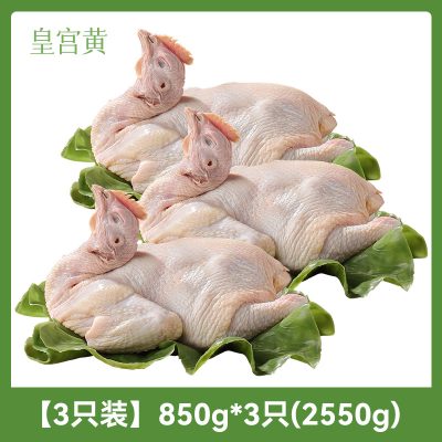 皇宫黄 散养三黄鸡 850g*3只