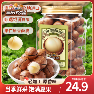 三只松鼠 夏威夷果500g 量贩罐装-1 三只松鼠 夏威夷果500g 量贩罐装-1