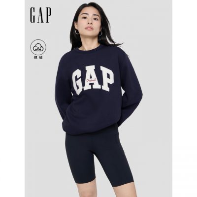 GAP 抓绒圆领卫衣 男女装 字母logo 海军蓝 2XL 美码 3XL亚洲码185/124A 852079-1 GAP 抓绒圆领卫衣 男女装 字母logo 海军蓝 2XL 美码 3XL亚洲码185/124A 852079-1