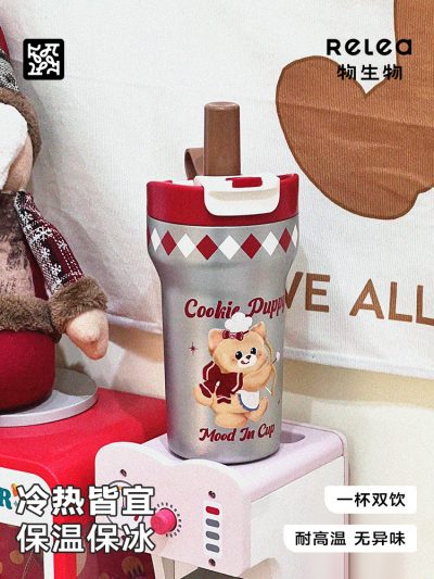 物生物 304保温杯 陶瓷内胆吸管保冷水杯 700ml-1 物生物 304保温杯 陶瓷内胆吸管保冷水杯 700ml-1